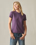 Women's Vintage Crew Tee - Washed Deep Purple